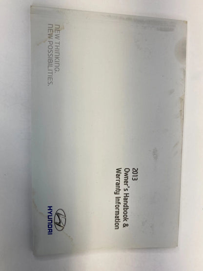 2013 HYUNDAI SONATA OWNER'S MANUAL INFORMATION GUIDE HANDBOOK SET W/ CASE OEM