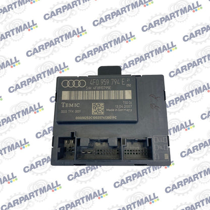 2006 2007 Audi A6 A6 Quattro Rear Right Door Computer Control Module 4F0-959-794