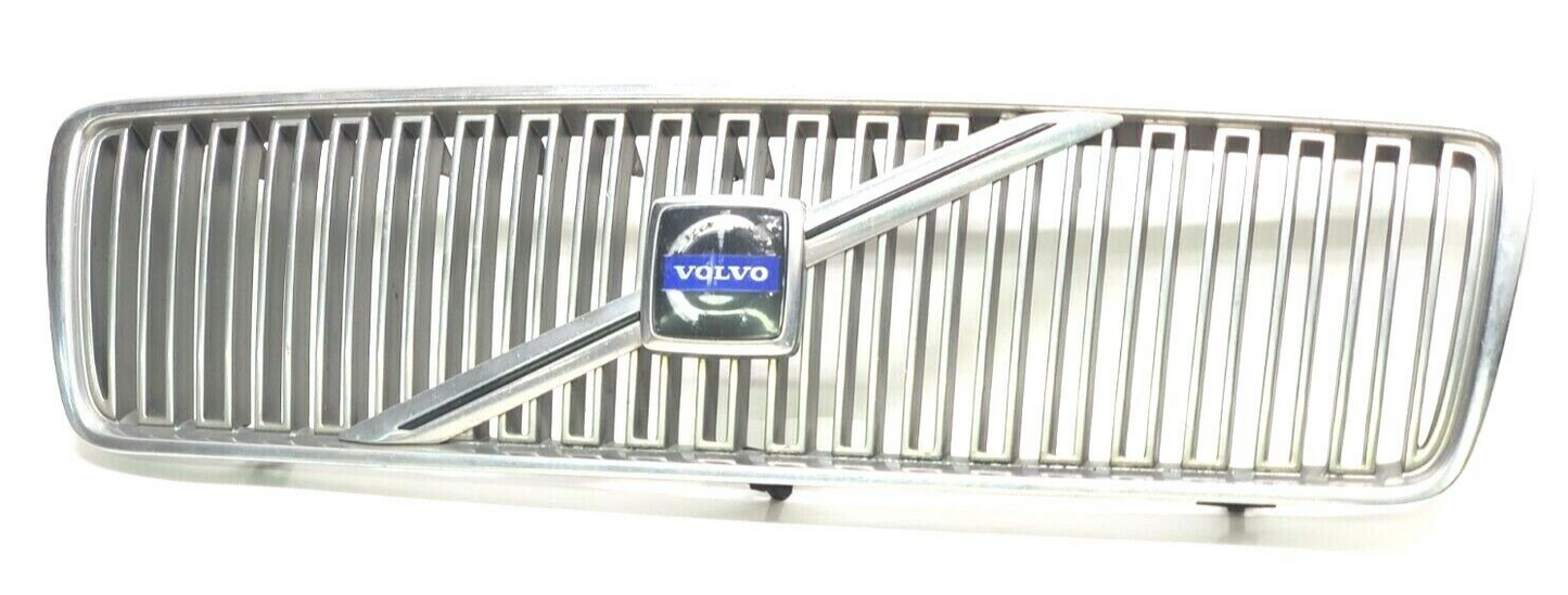 1999 2000 2001 2002 2003 Volvo S80 Front Grill Grille Chrome w/ Emblem 9178087