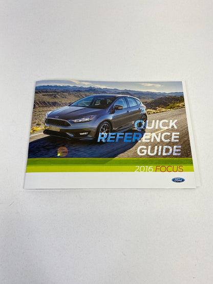 2016 Ford Focus Owners Manual Reference Guide Warranty Information w/ Case Set