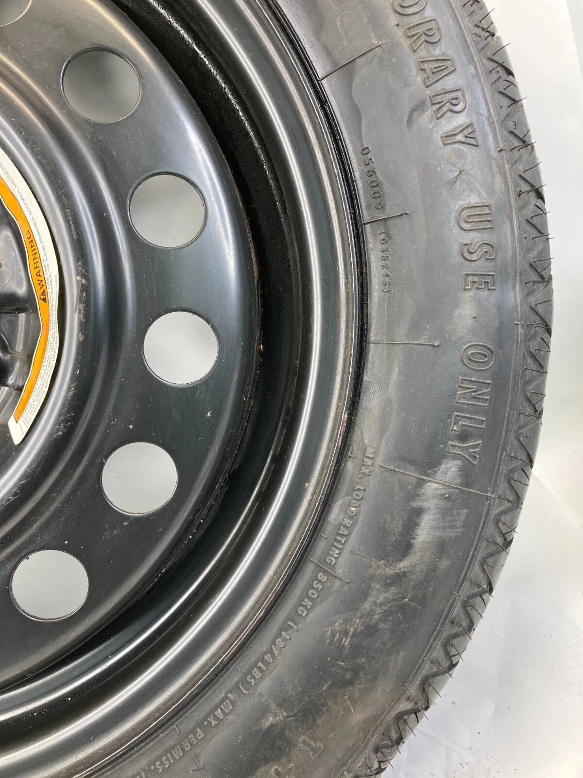 07-12 NISSAN ALTIMA SEDAN SPARE TIRE RIM COMPACT DONUT T135/90/R16 102M E4022202