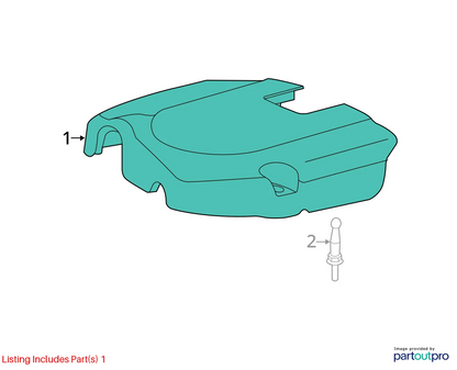 2012-2017 FIAT 500 1.4L ENGINE COVER APPEARANCE SHIELD MULTIAIR 68081716AC