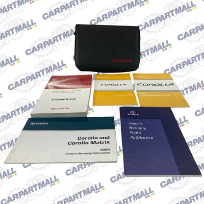 2009 Toyota Corolla Owners Manual & Warranty Information Guide Maintenance Case