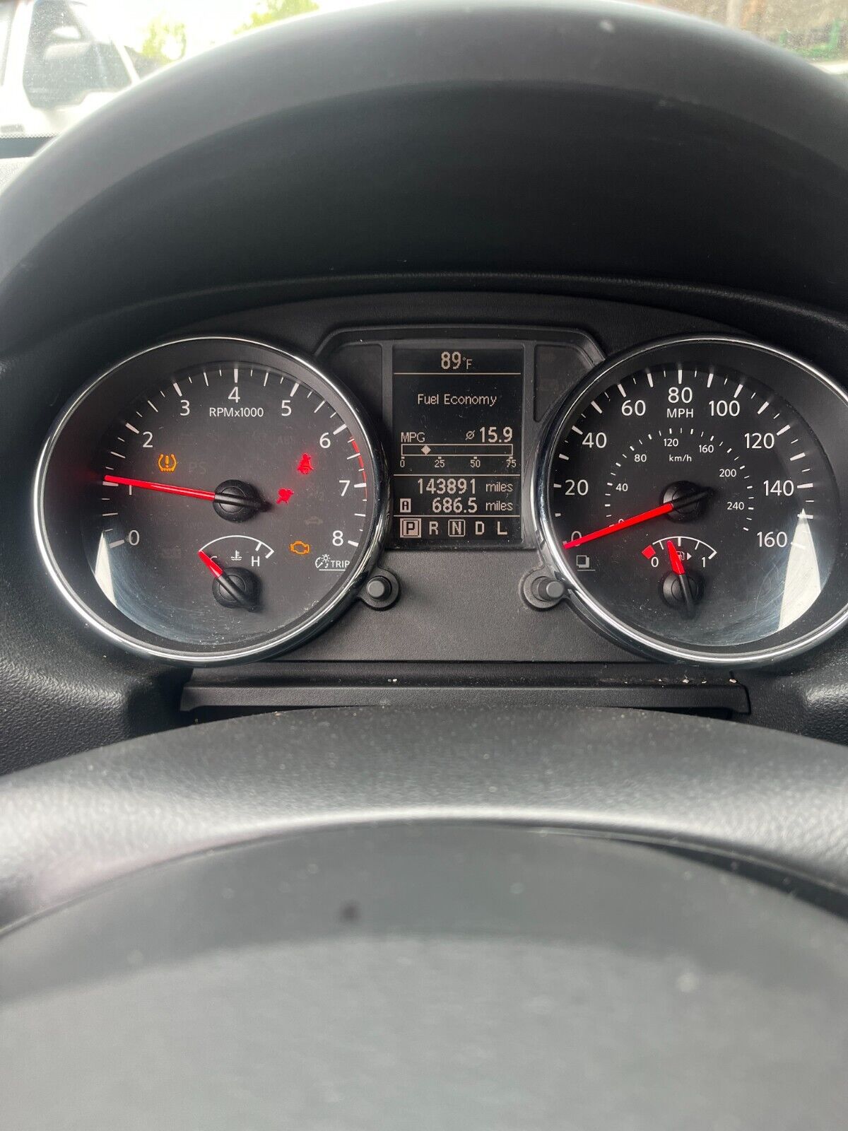 11-13 Nissan Rogue 2.5L AT Speedometer Instrument Cluster 143K Miles 24810-1VK0A