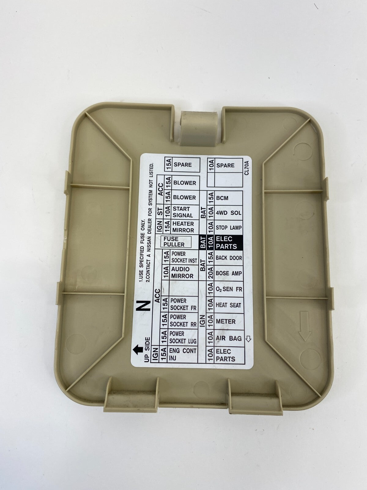 2003-2008 Infiniti FX35 Interior Kick Panel Fuse Box Cover Lid Trim OEM