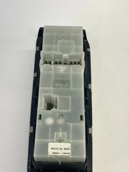 2009-2014 NISSAN MURANO DRIVER LEFT MASTER & LOCK SWITCH W/ BEZEL 809611AA6A OEM