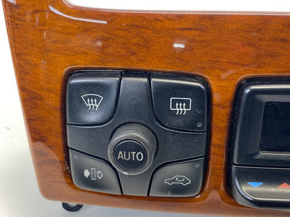2000-2006 MERCEDES-BENZ S430 CENTER DASH RADIO BEZEL W/ HVAC CLIMATE CONTROL