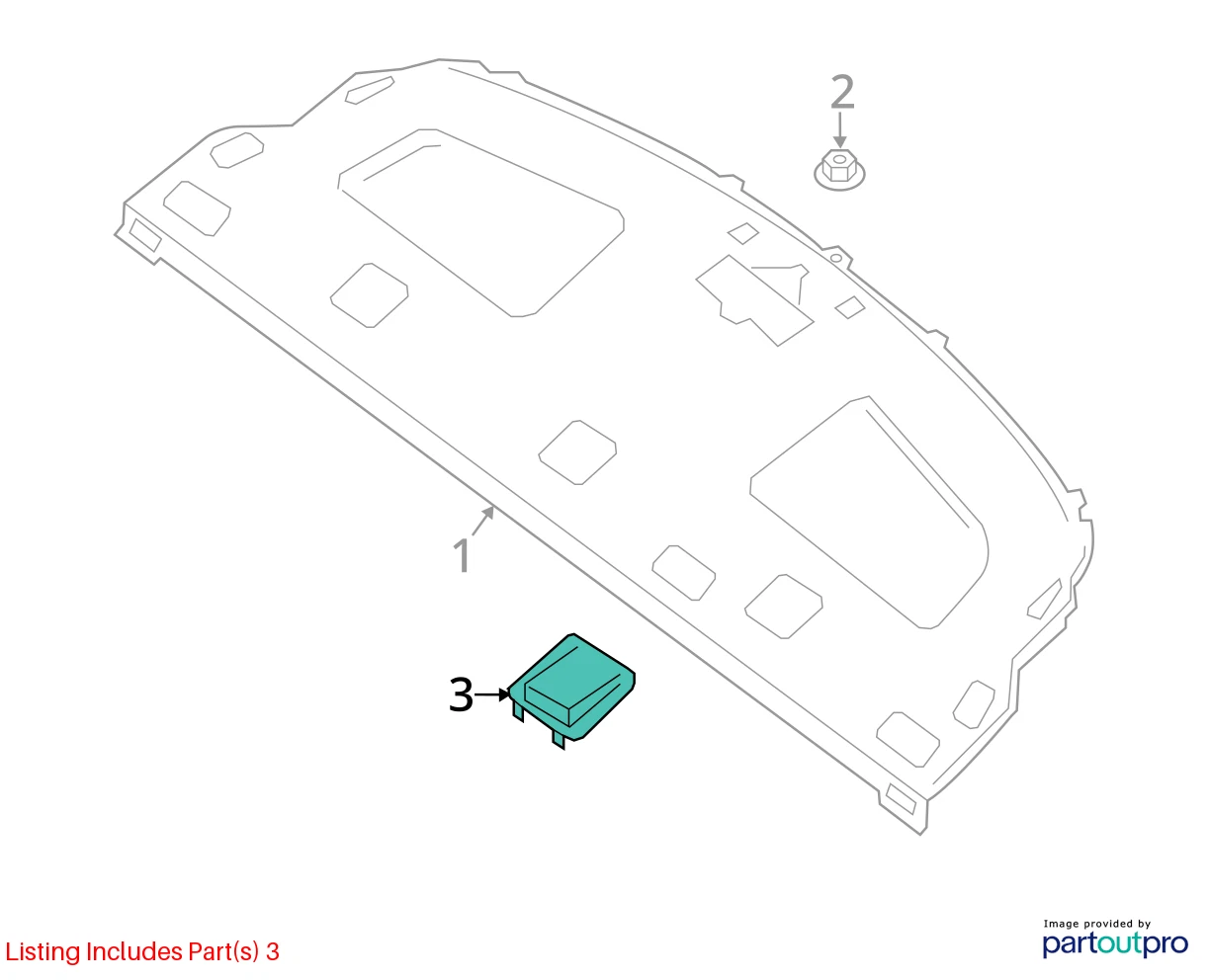 13-15 NISSAN SENTRA REAR DECK CHILD SEAT ANCHOR HOOK COVER CAP TRIM 79980-3RA0A