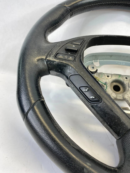 2007 2008 INFINITI G35 SEDAN STEERING WHEEL WITH SWITCHES BLACK LEATHER OEM