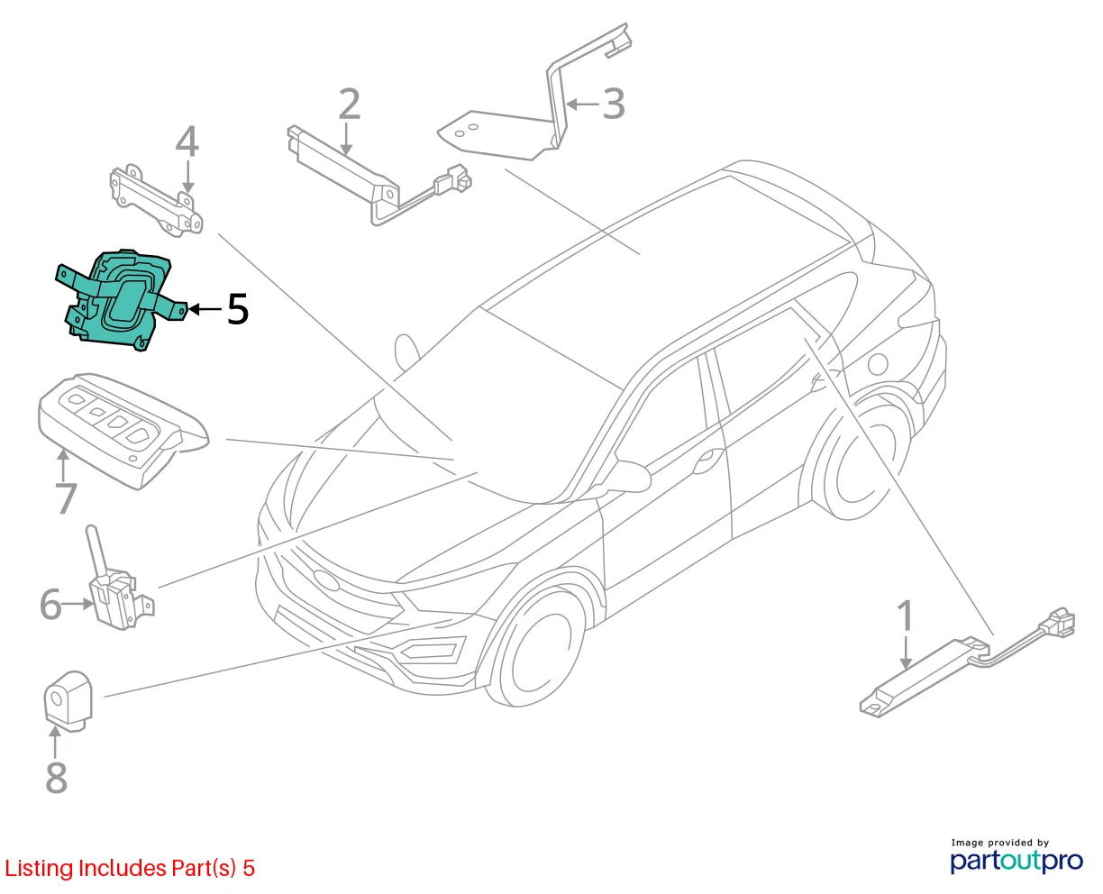 13 14 HYUNDAI SANTA FE 3.3L SMART KEYUNIT CONTROL MODULE RECEIVER 95480B8000 OEM