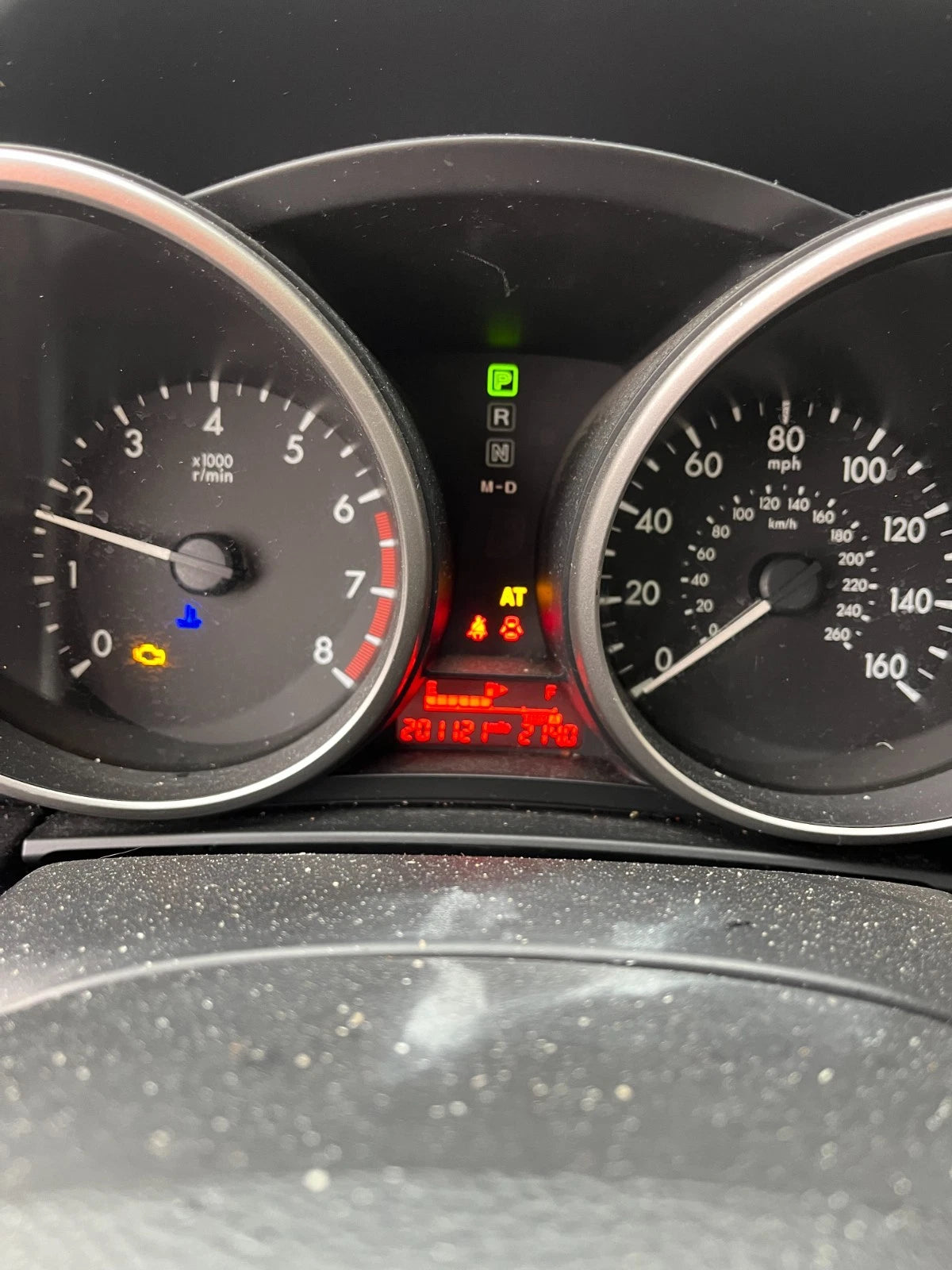 2012-2015 MAZDA 5 DASH INSTRUMENT CLUSTER SPEEDOMETER GAUGES 201.121 MILES OEM