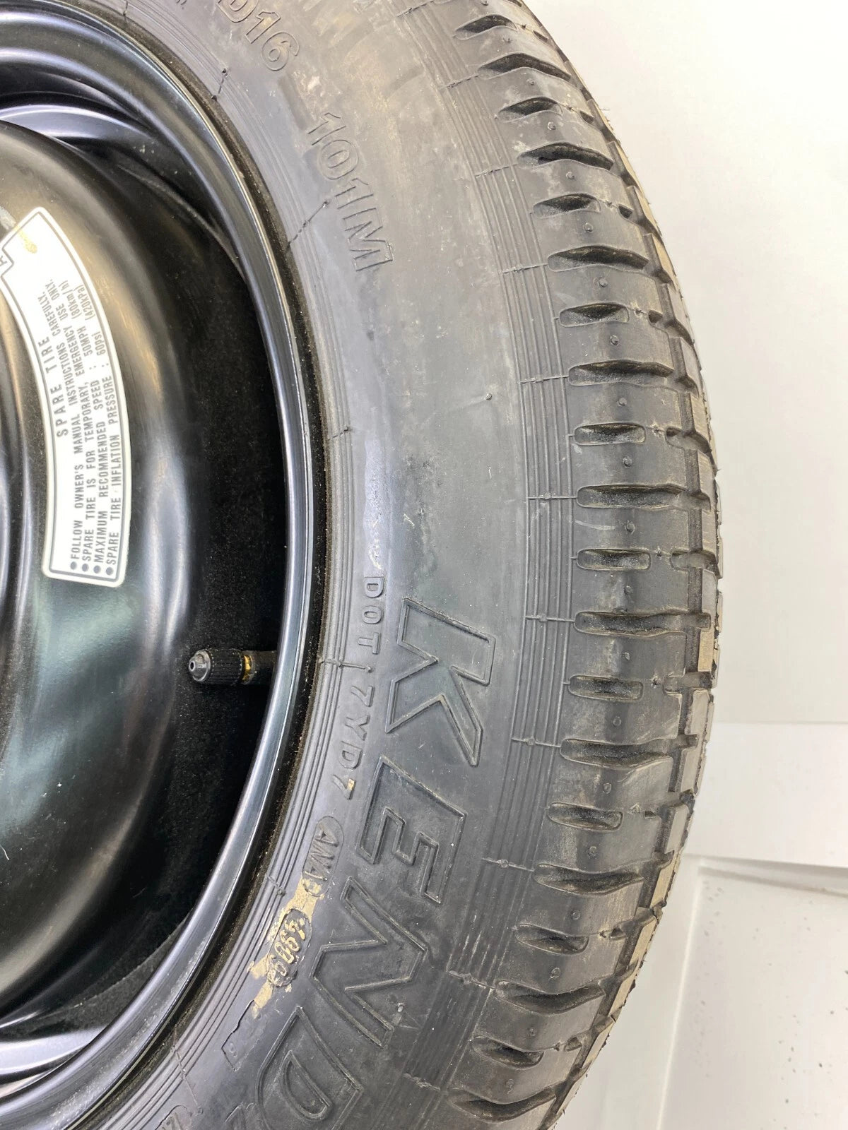 08-12 HONDA ACCORD EMERGENCY SPARE TIRE 16" WHEEL COMPACT DONUT T135/80D16 101M