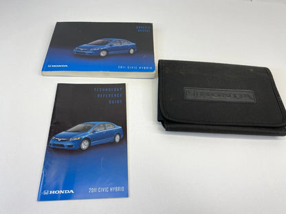 2011 HONDA CIVIC HIBRID OWNER'S MANUAL REFERENCE GUIDE INFORMATION W/ CASE OEM