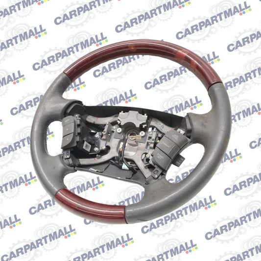 2007 2008 HYUNDAI AZERA STEERING WHEEL W/ CRUISE & RADIO CONTROL GREY WOOD OEM