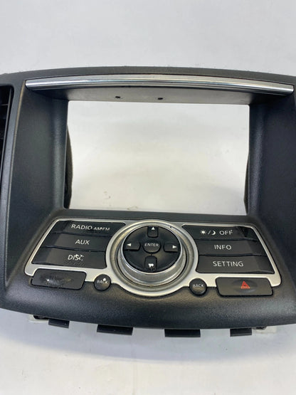 2007 2008 INFINITI G35 SEDAN FACEPLATE RADIO INFO DISPLAY CONTROL 28395JK60B OEM