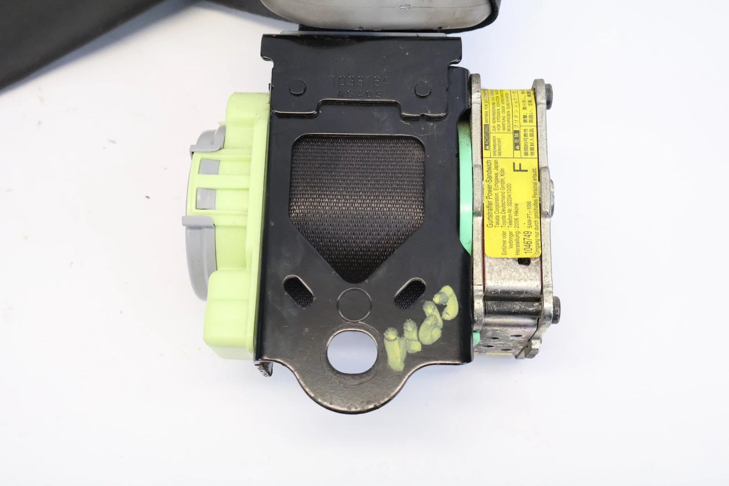 2007-2012 TOYOTA YARIS SEDAN FRONT RIGHT PASSENGER SEAT BELT RETRACTOR 1033184