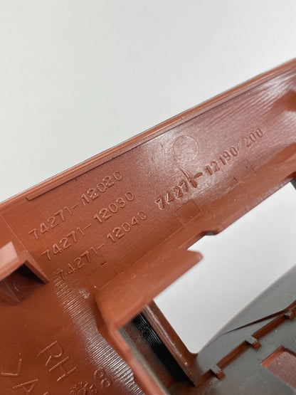 03-08 TOYOTA COROLLA REAR RIGHT DOOR WINDOW SWITCH BEZEL COVER TRIM 74271-12190