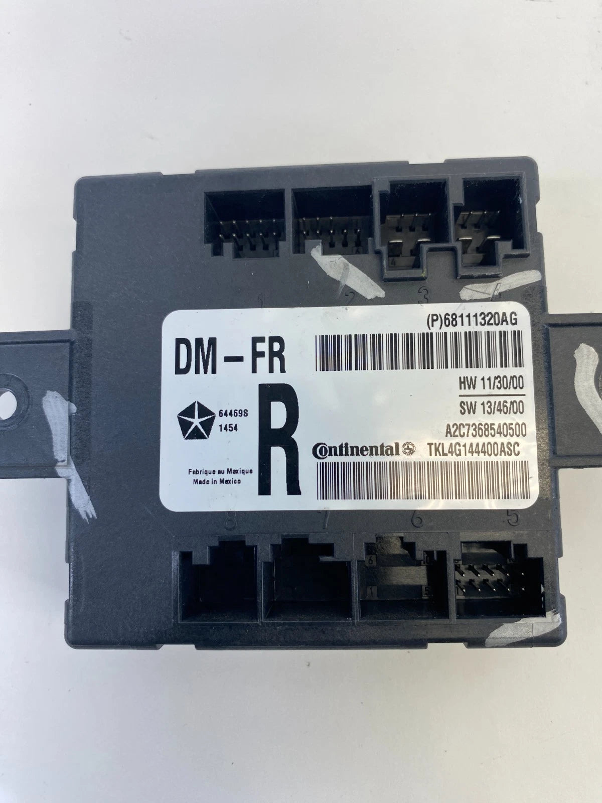 2015-2017 CHRYSLER 200 FRONT RIGHT SIDE DOOR COMPUTER CONTROL MODULE 68111320AG