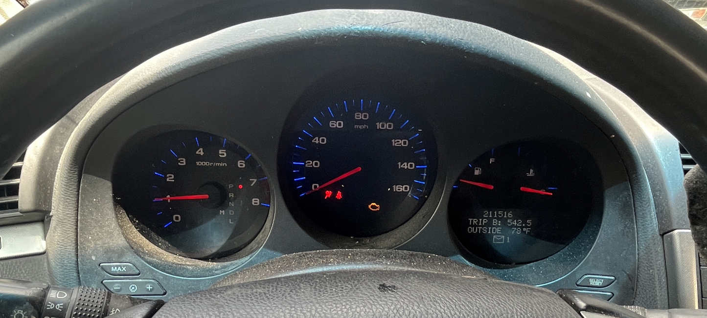 2005 Acura TL 3.2L AT Speedometer Instrument Cluster Gauges 211K 78100SEPA210M1