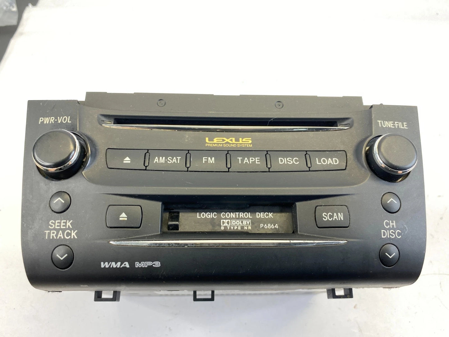 2007 2008 LEXUS GS350 AM/FM RADIO RECEIVER CD DISC TAPE CASSETTE PLAYER MP3 WMA