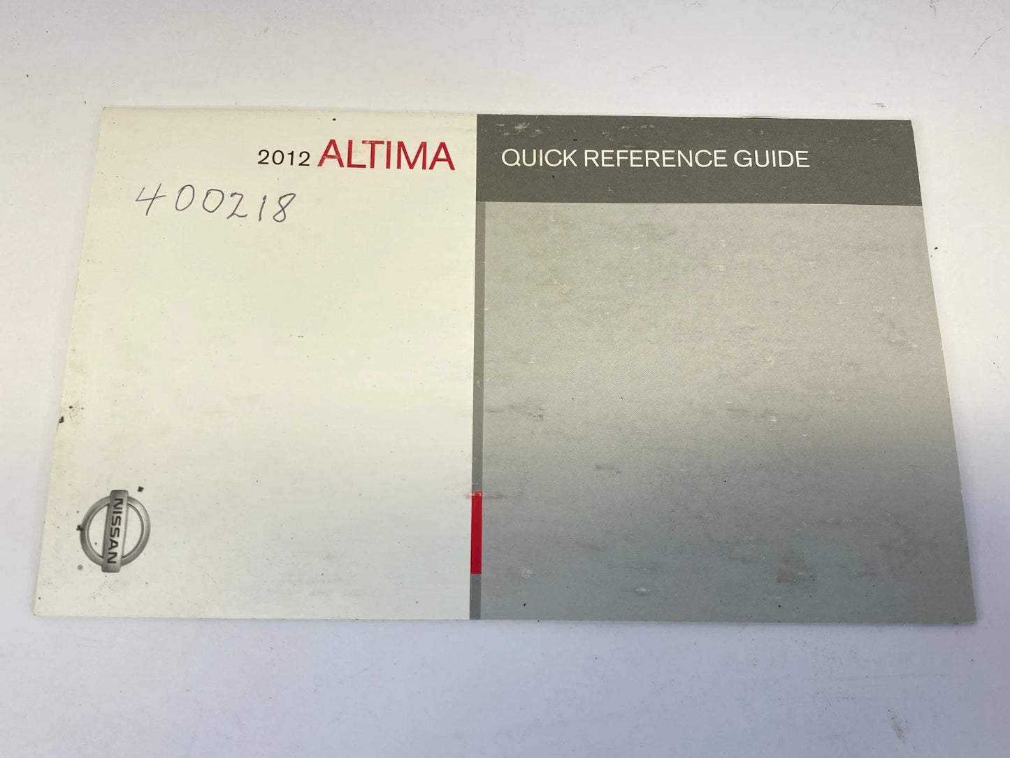 2012 NISSAN ALTIMA OWNERS MANUAL & WARRANTY INFORMATION SET KIT W/ CASE OEM