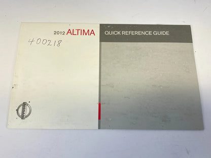2012 NISSAN ALTIMA OWNERS MANUAL & WARRANTY INFORMATION SET KIT W/ CASE OEM