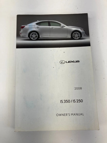 2008 LEXUS IS250 BASE 2.5L V6 OWNER'S OWNERS MANUAL GUIDE BOOK W/ CASE OEM