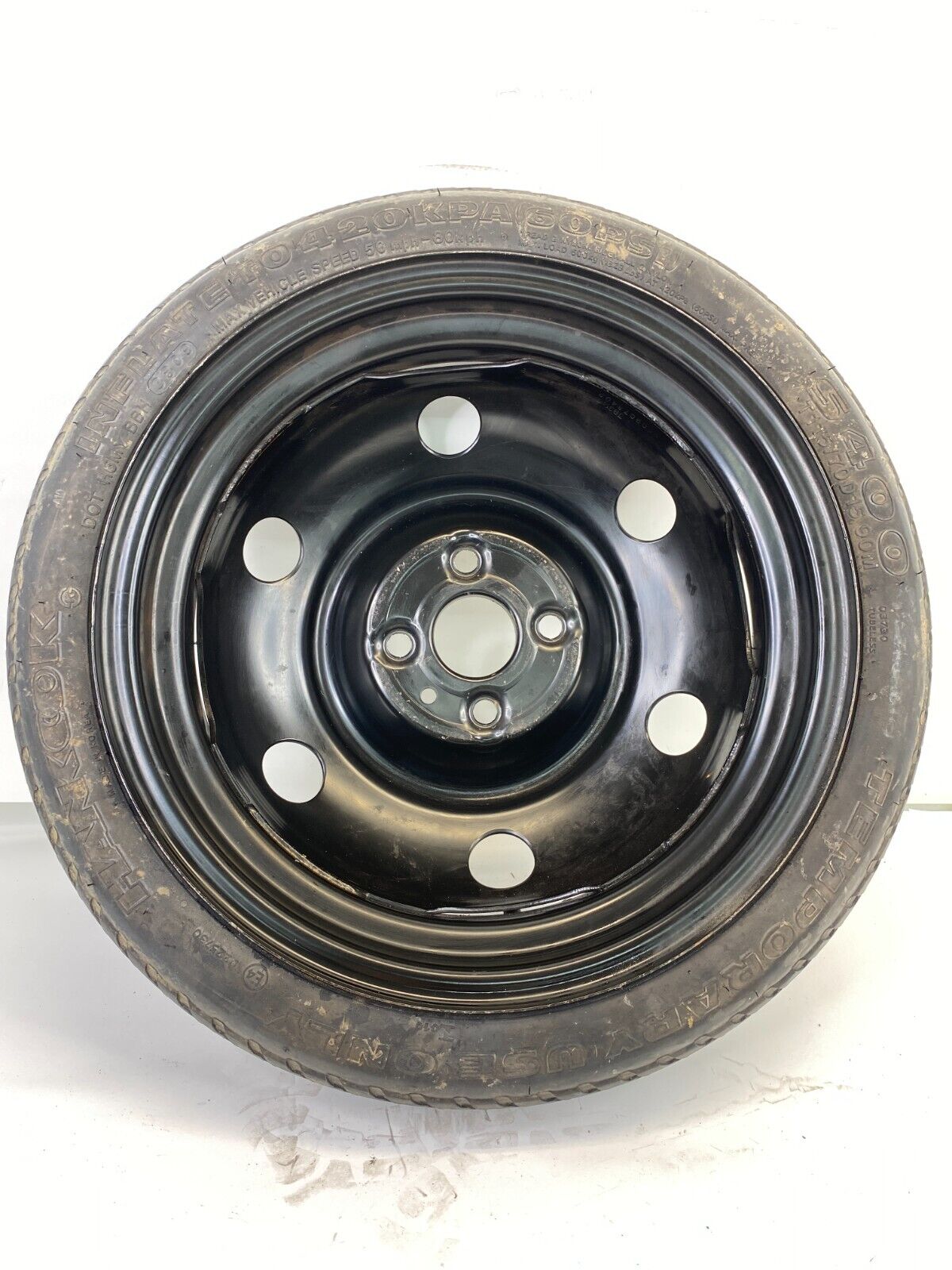 06-11 Hyundai Accent Emergency Spare Tire Wheel Donut T115/70D15 90M 52910-1G850