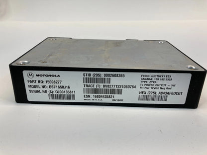 2002-2005 CHEVROLET MONTE CARLO ONSTAR COMMUNICATION CONTROL MODULE OEM 15098277