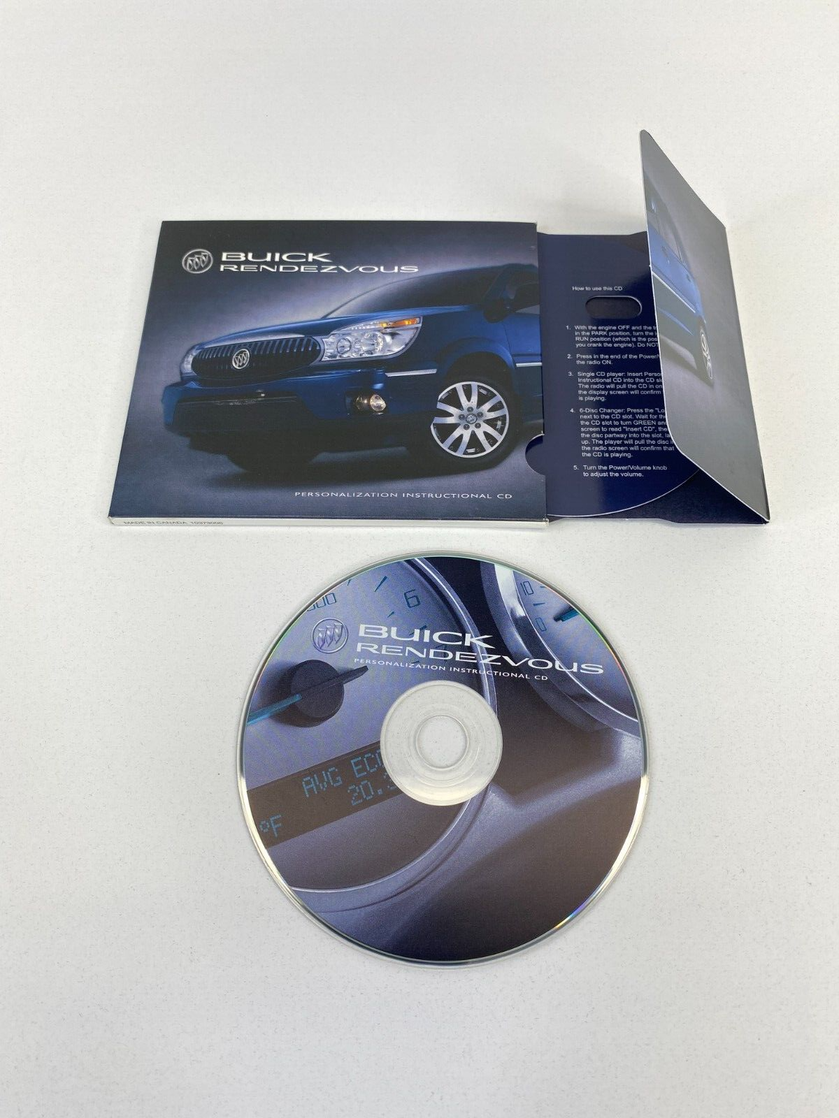 2005 Buick Rendezvous Owners Manual Warranty Book w/ Case & CD