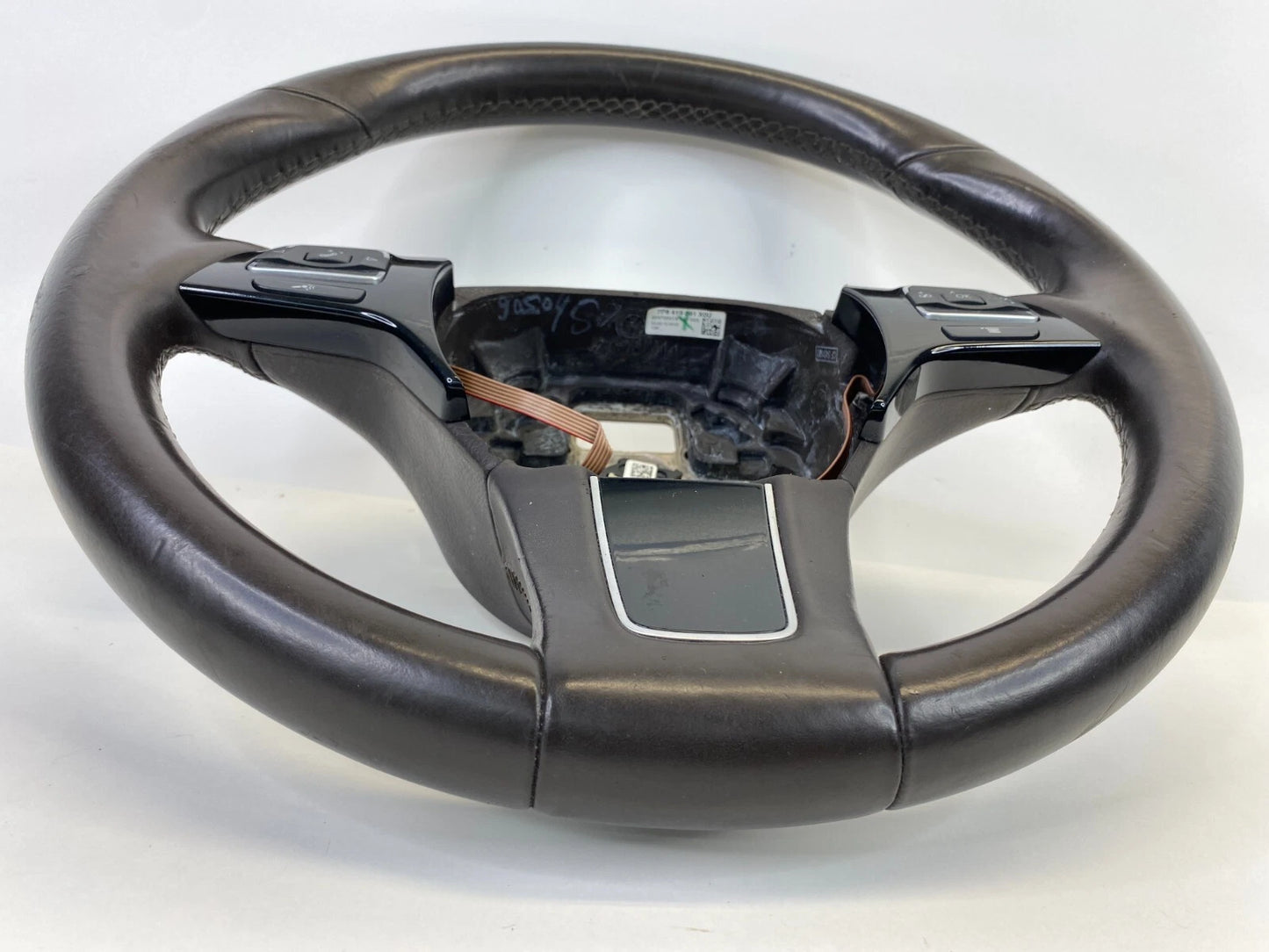 11-17 VOLKSWAGEN TOUAREG STEERING WHEEL W/ MULTIFUNCTIONAL SWITCHES 7P6-419-091