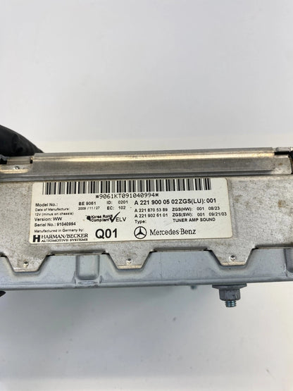 07-14 Mercedes CL550 CL600 01-13 S600 CL65 Harman Becker System Amplifier Assy
