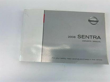 2008 08 NISSAN SENTRA SEDAN OWNERS MANUAL GUIDE BOOK WARRANTY INFORMATION W CASE
