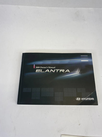 2009 HYUNDAI ELANTRA SEDAN OWNER'S MANUAL AND QUICK REFERENCE GUIDE OEM