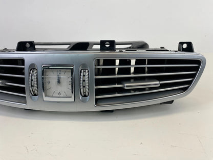 2007-2014 MERCEDES-BENZ CL550 CENTER DASH CLOCK W/ AC AIR VENT TRIM PANEL