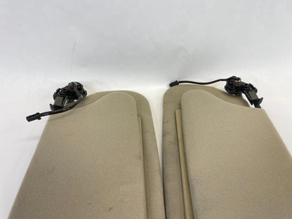 2003 2004 LINCOLN TOWN CAR SUNVISOR ILLUMINATED SET PAIR LEFT & RIGHT BEIGE OEM