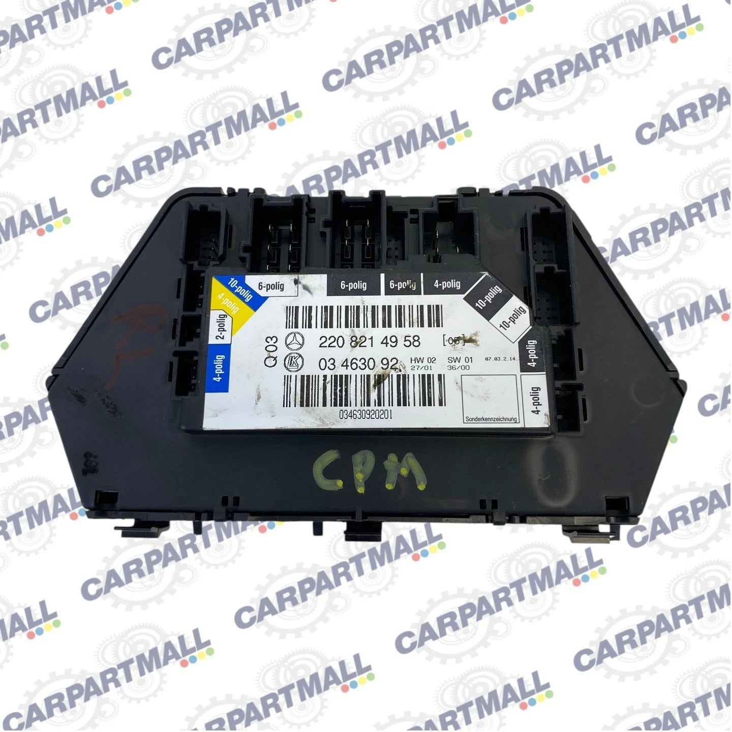 00-05 MERCEDES S430 REAR LEFT SEAT ADJUSTMENT CONTROL SWITCH MODULE 2208214958