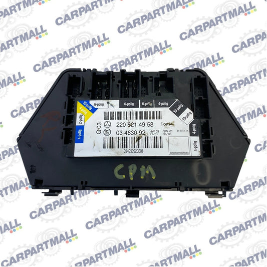 00-05 MERCEDES S430 REAR LEFT SEAT ADJUSTMENT CONTROL SWITCH MODULE 2208214958
