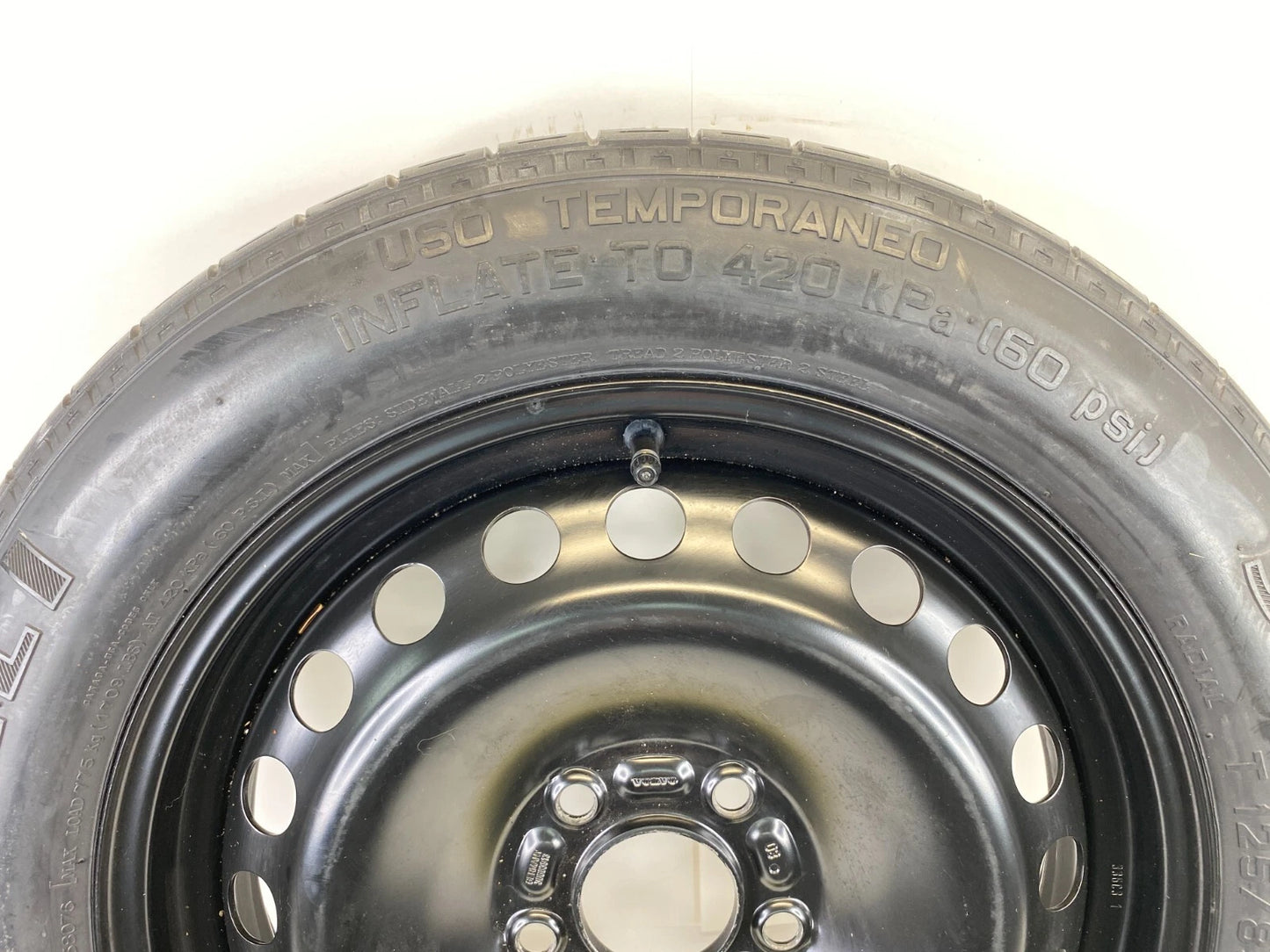 2004-2010 VOLVO S40 06-13 C70 08-13 C30 SPARE TIRE COMPAT DONUT T125/85R16 16"