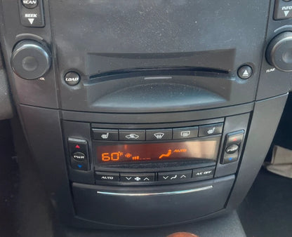 2003-2006 CADILLAC CTS HEATED CLIMATE CONTROL PANEL STORAGE W/POWER OUTLET OEM