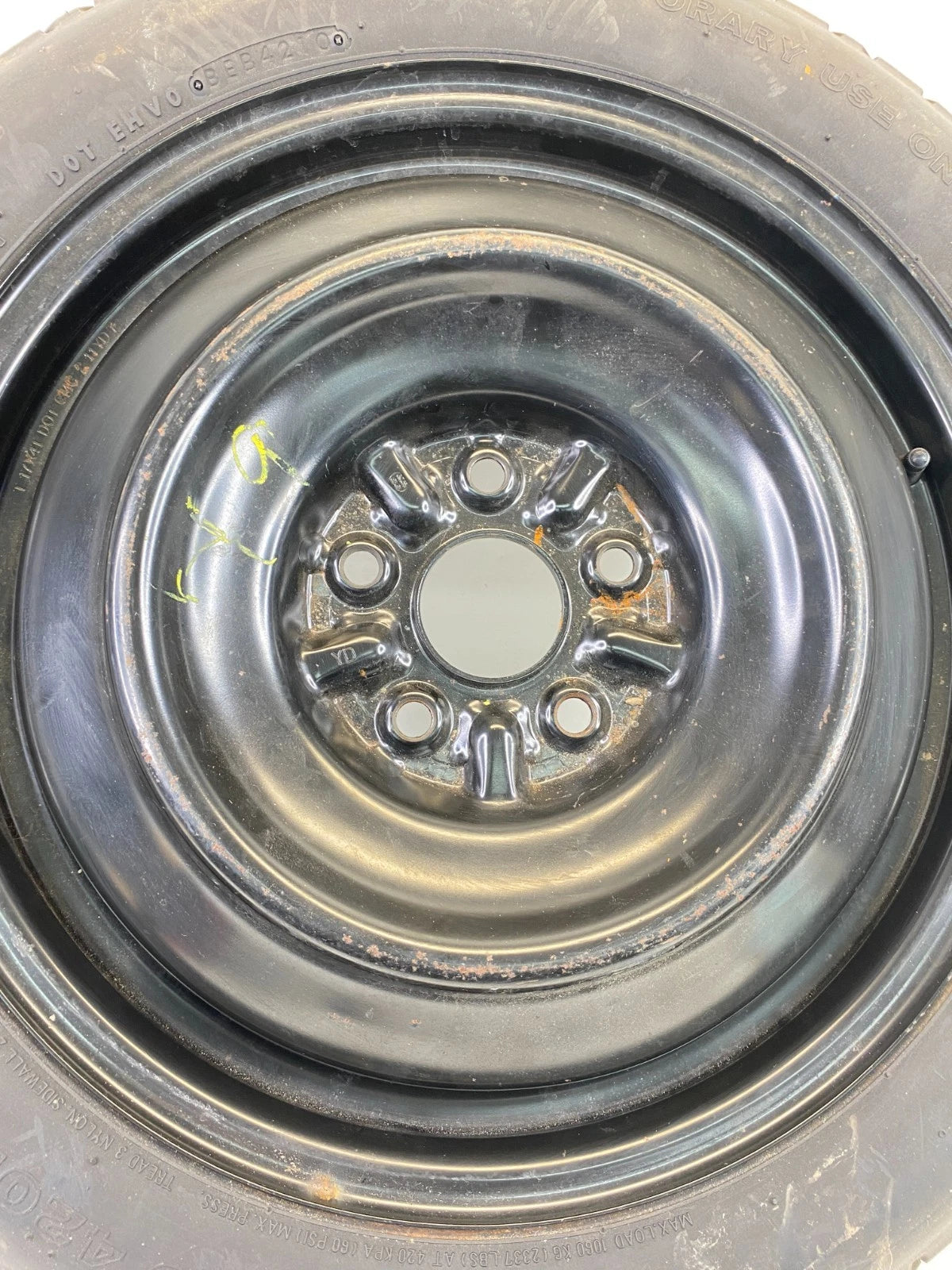 2007-2009 LEXUS GS350 EMERGENCY SPARE TIRE WHEEL COMPACT DONUT T155/70D17 110M