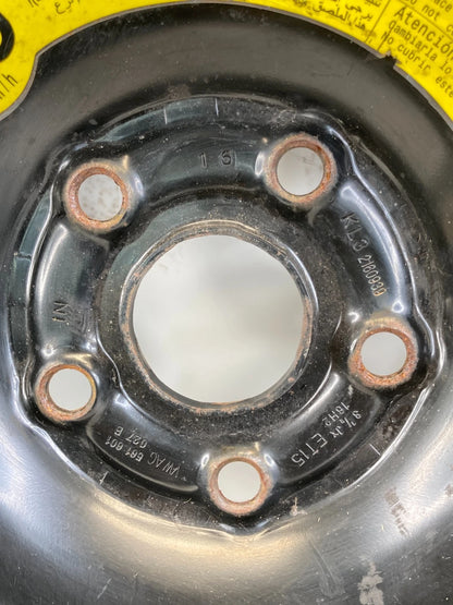 12-15 VOLKSWAGEN PASSAT EMERGENCY SPARE TIRE WHEEL COMPACT DONUT T135/90R16 102M