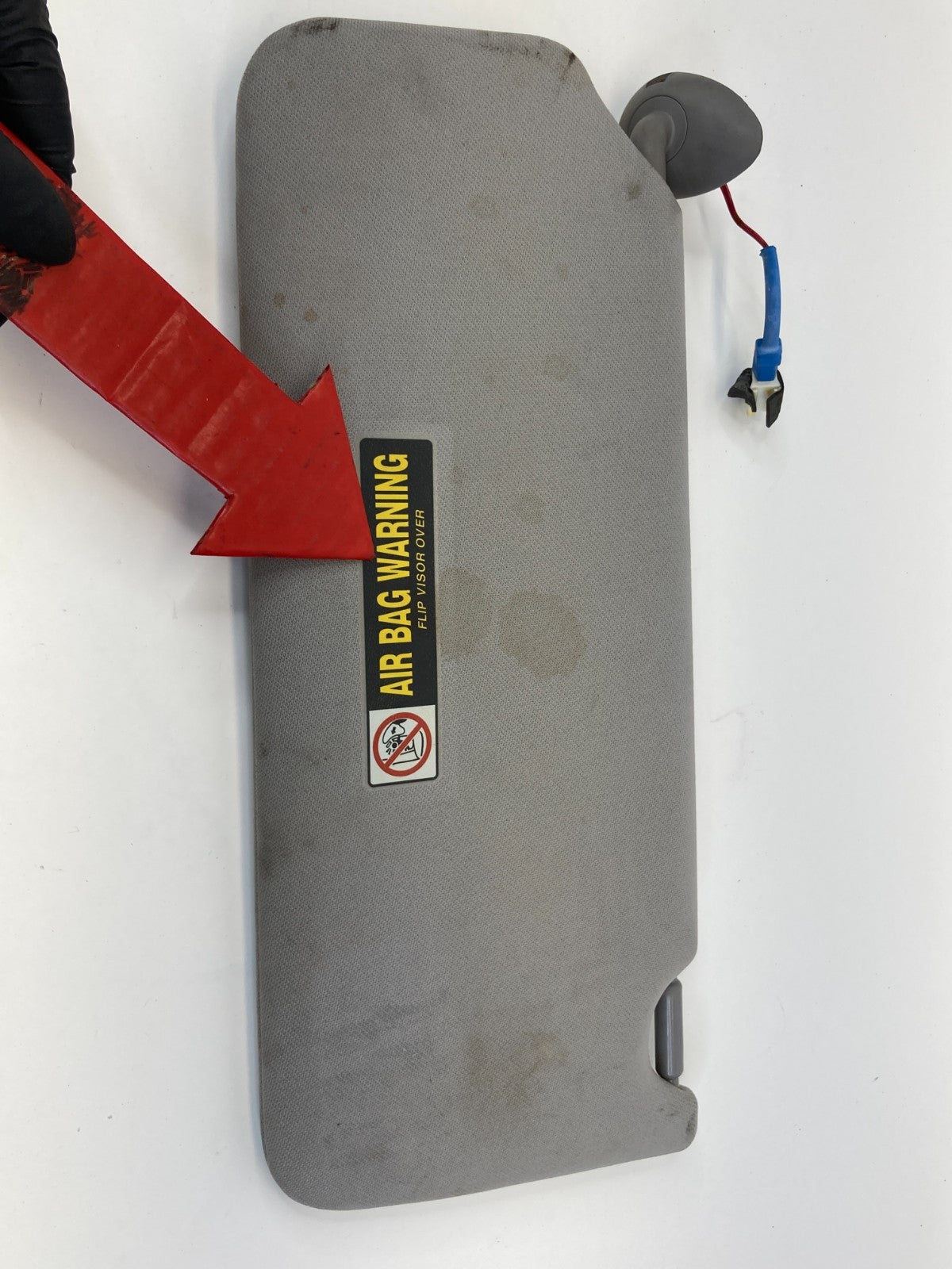 2008-2010 Honda Accord Left & Right Sun Visor Sunvisor Set Shade LH RH Gray OEM