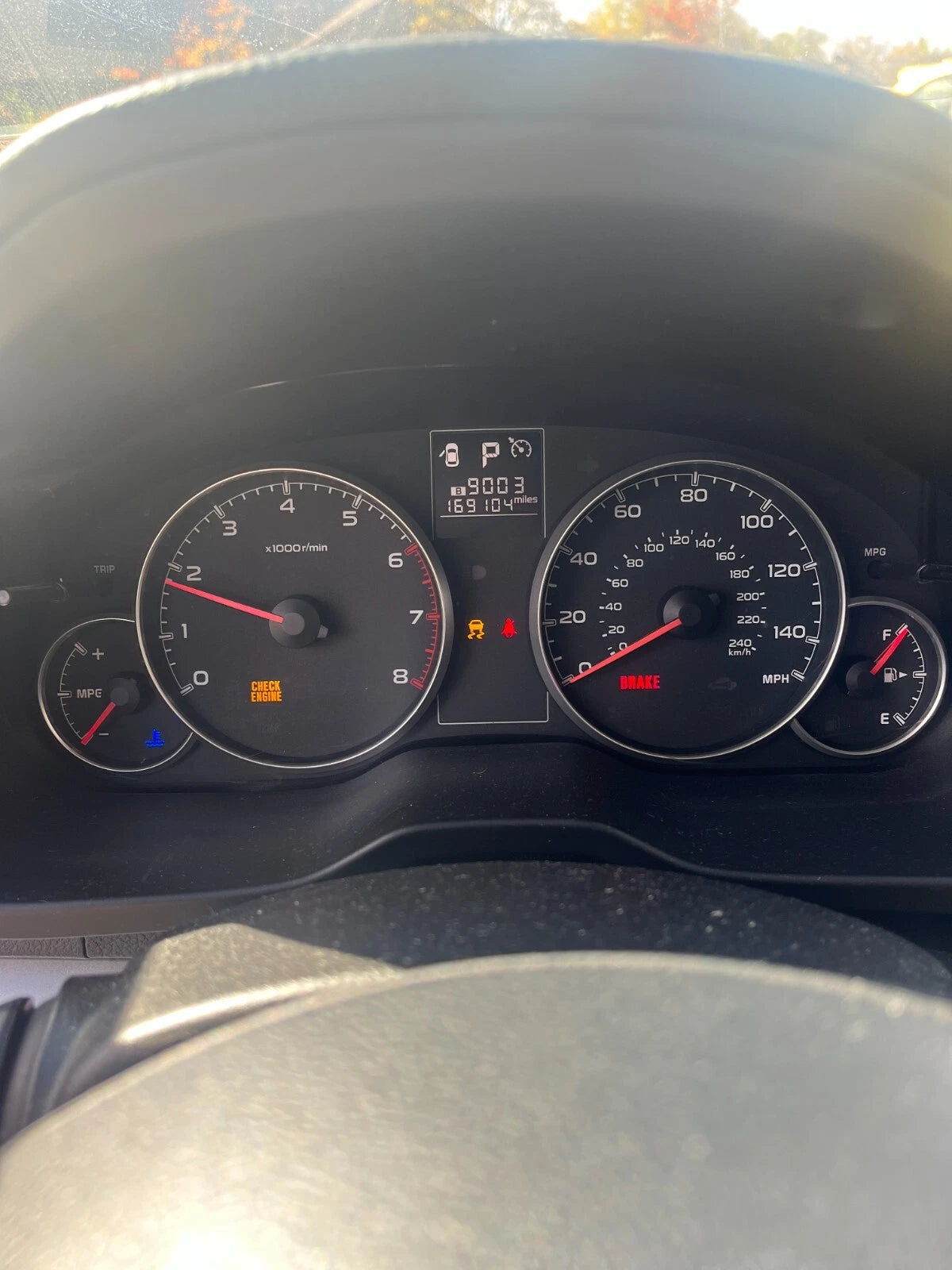 13 14 SUBARU OUTBACK 2.5L H4 AT SPEEDOMETER INSTRUMENT CLUSTER GAUGES 169K MILES