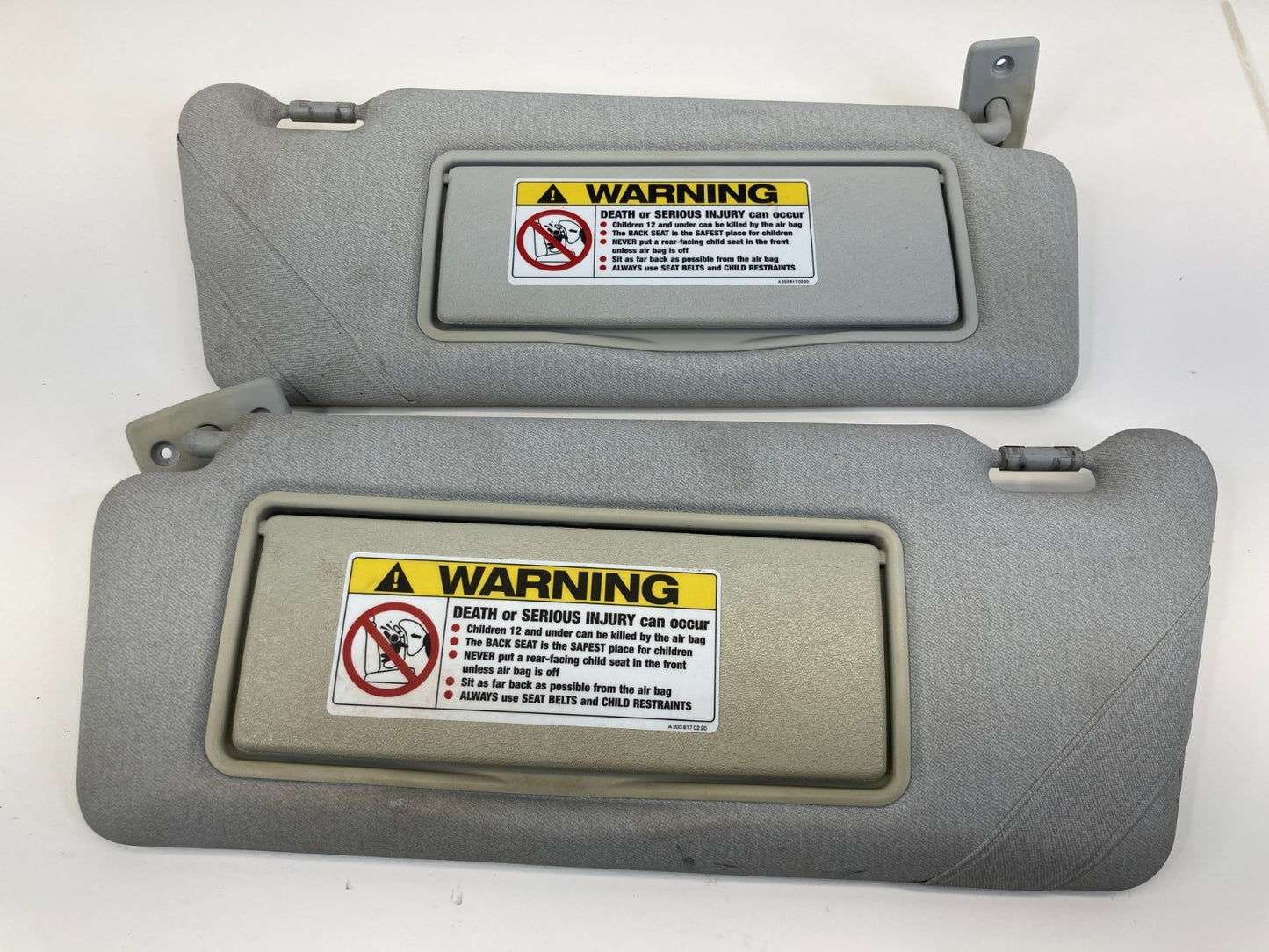 1998-2002 Mercedes-Benz E430 Left & Right Sunvisor Sun Visor Shade Pair Set OEM