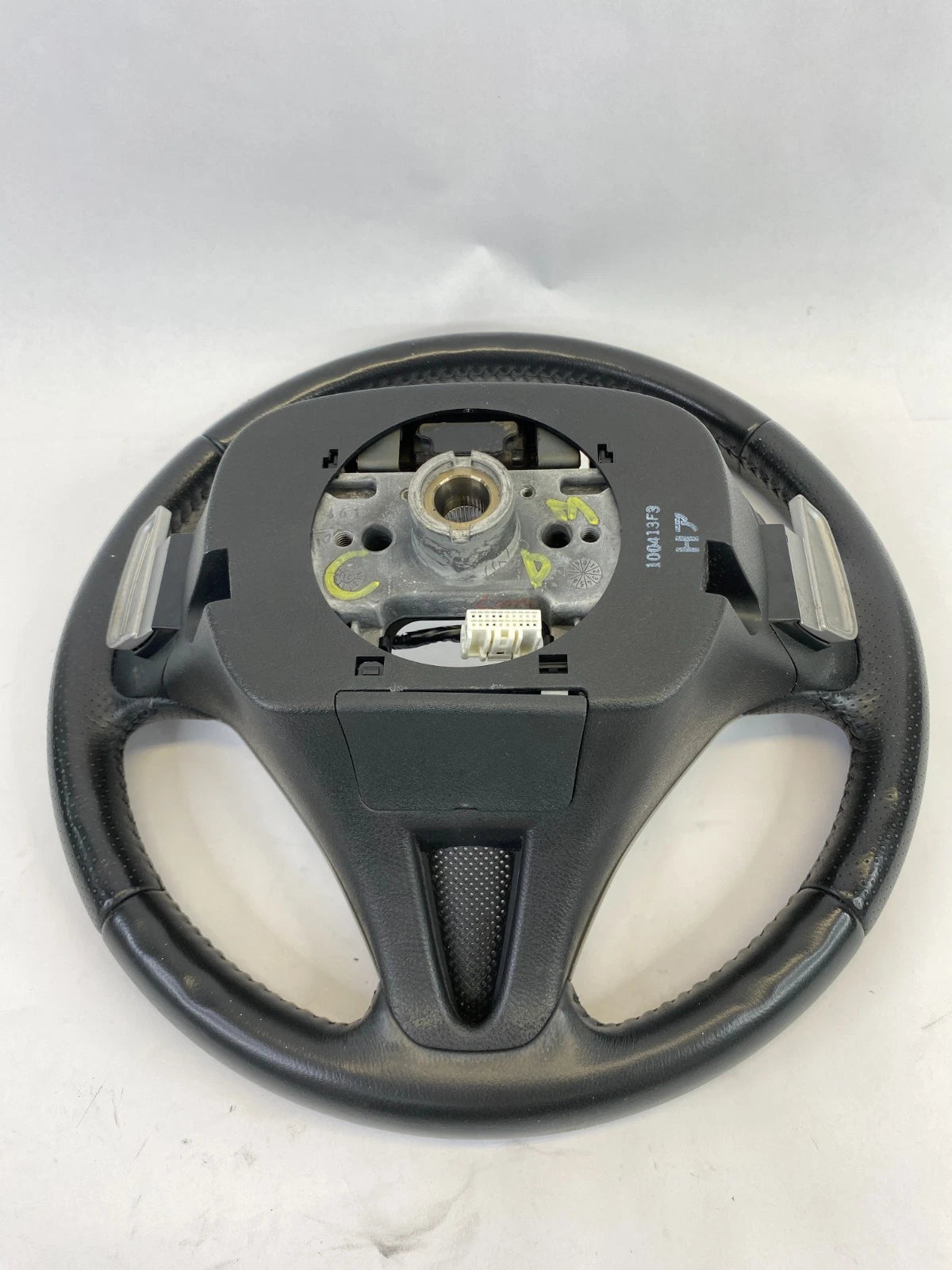 2009-2013 HONDA FIT STEERING WHEEL W/ CRUISE CONTROL SWITCH ASSEMBLY LEATHER OEM