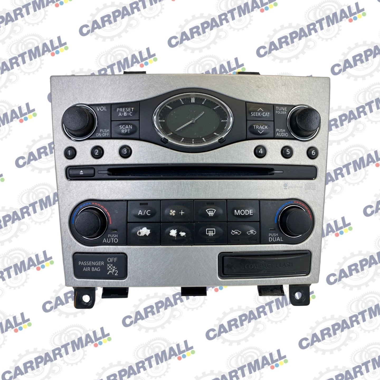 08 09 Infiniti G37 Radio CD AC Temp Climate Clock Control Panel 25391-JK64B OEM