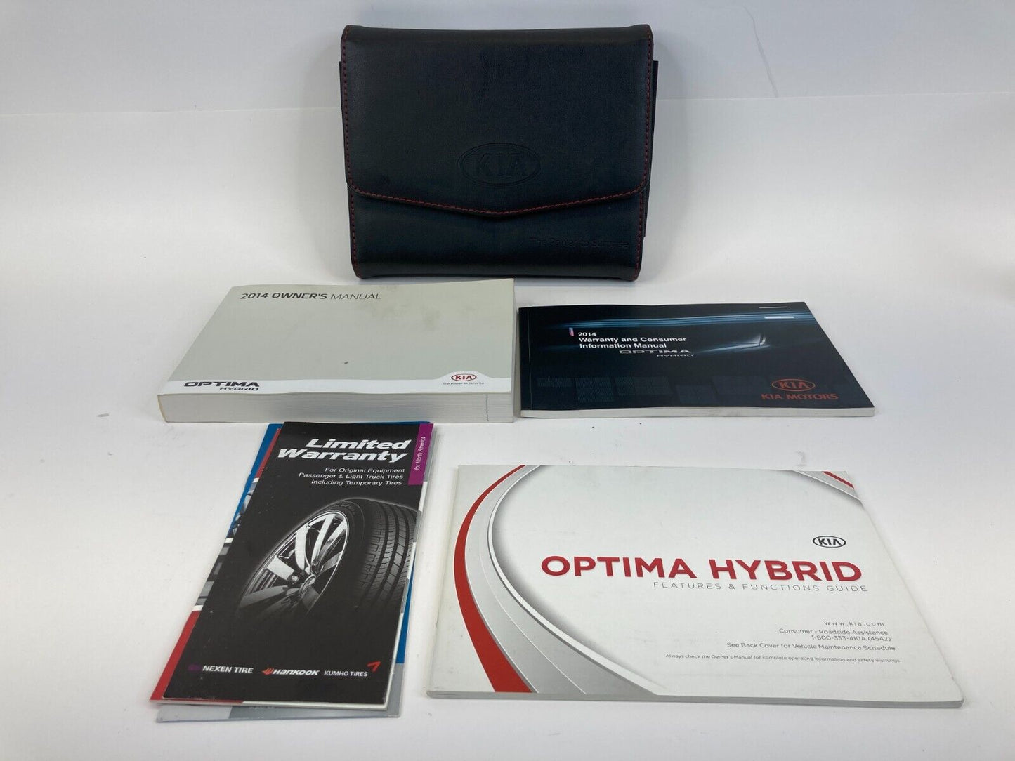 2014 Kia Optima Hybrid LX SEDAN Owners Manual Book Information Guide w/ Case OEM