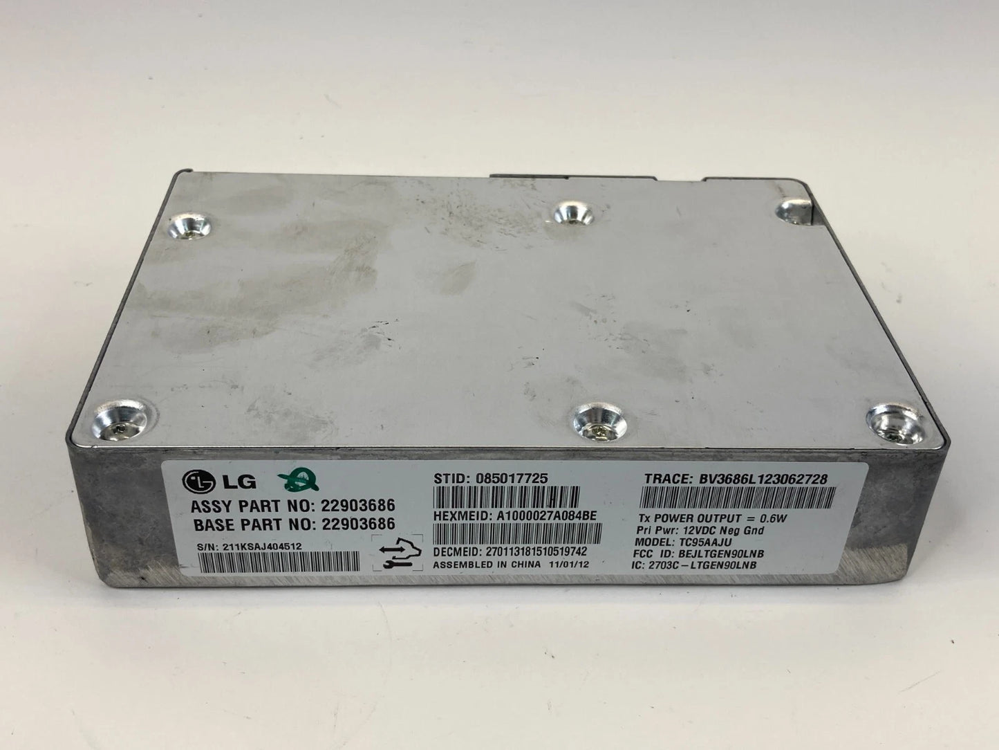 2013 BUICK REGAL CHEVROLET SONIC ONSTAR COMMUNICATION CONTROL MODULE OEM 229036