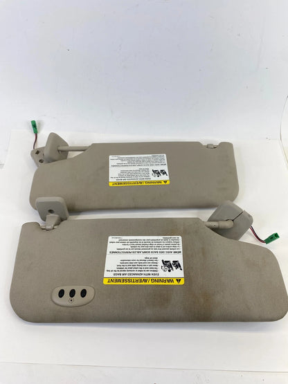 2010 2011 FORD TAURUS LEFT & RIGHT SIDE SUN VISOR SET PAIR W/ GARAGE OPENER OEM